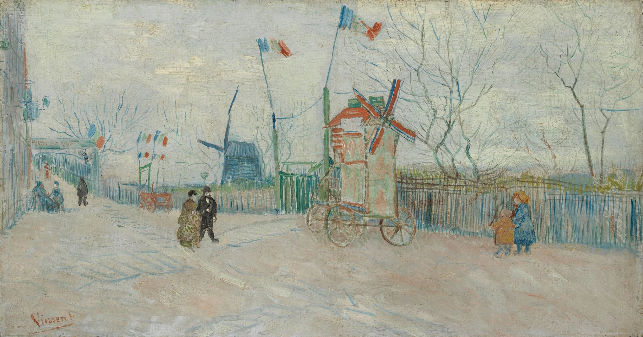 Impasse des Deux Frères in Montmartre by Vincent van Gogh