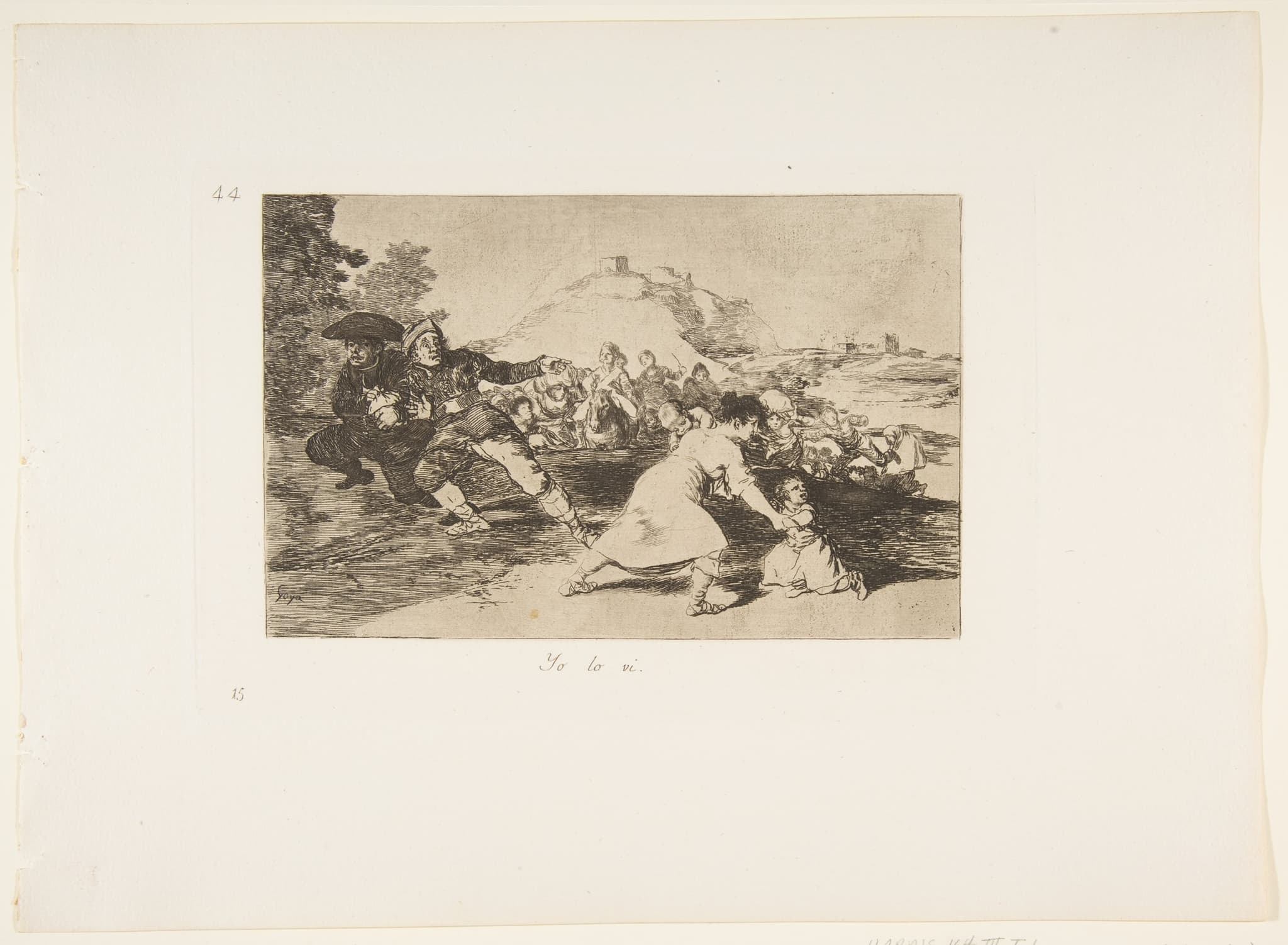 The Disasters of War (Plate 44: Yo lo vi)