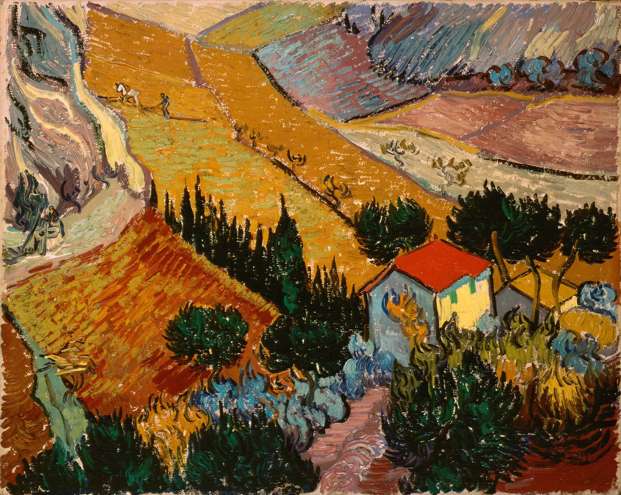Landscape with Ploughman
