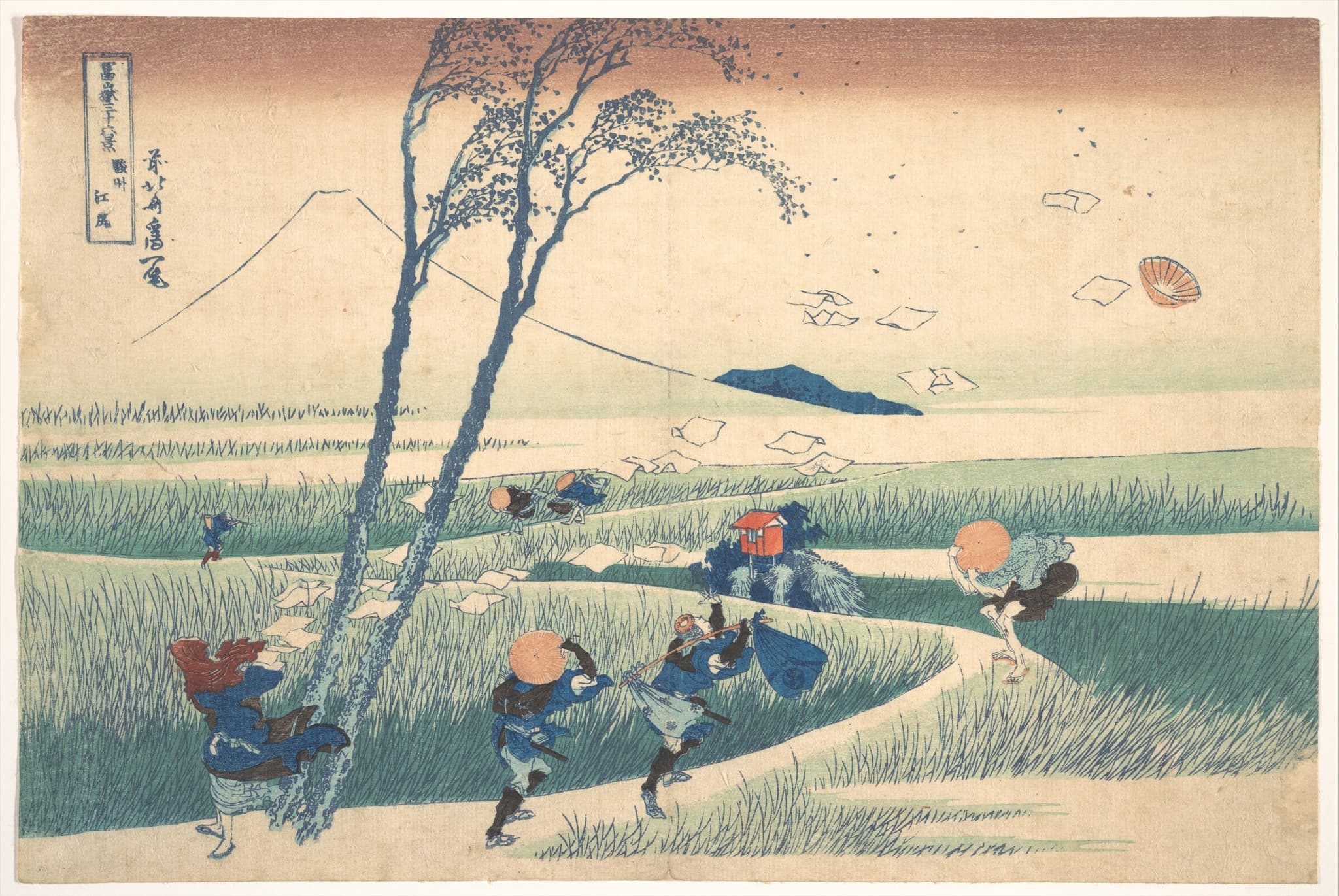 Ejiri in Suruga Province (Sudden Gust of Wind)