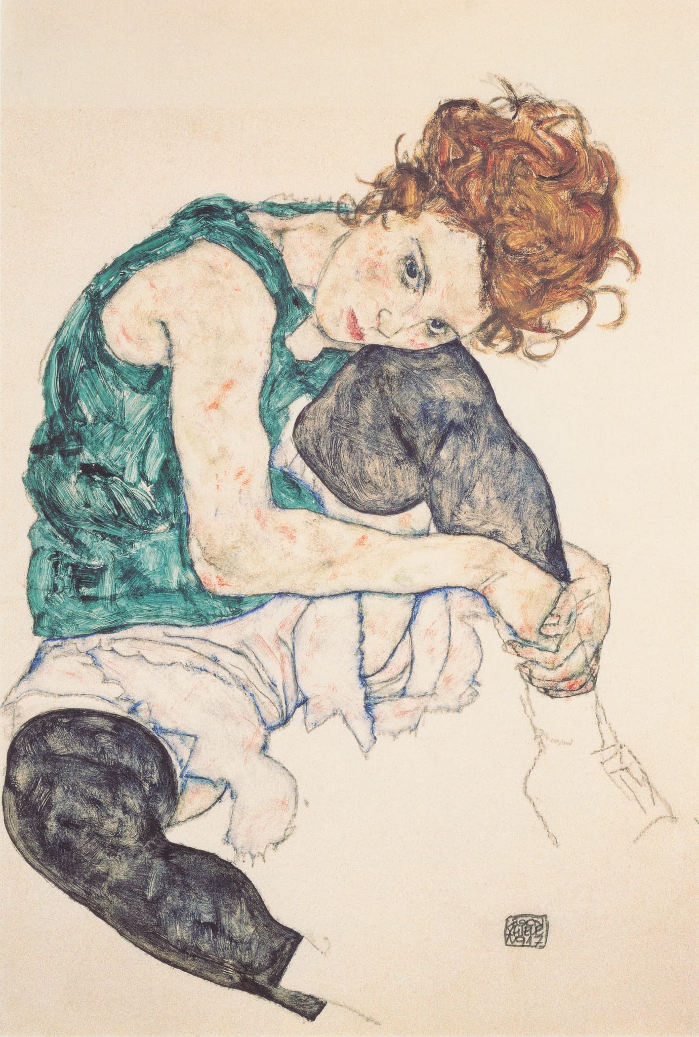 Seated Woman with Bent Knee