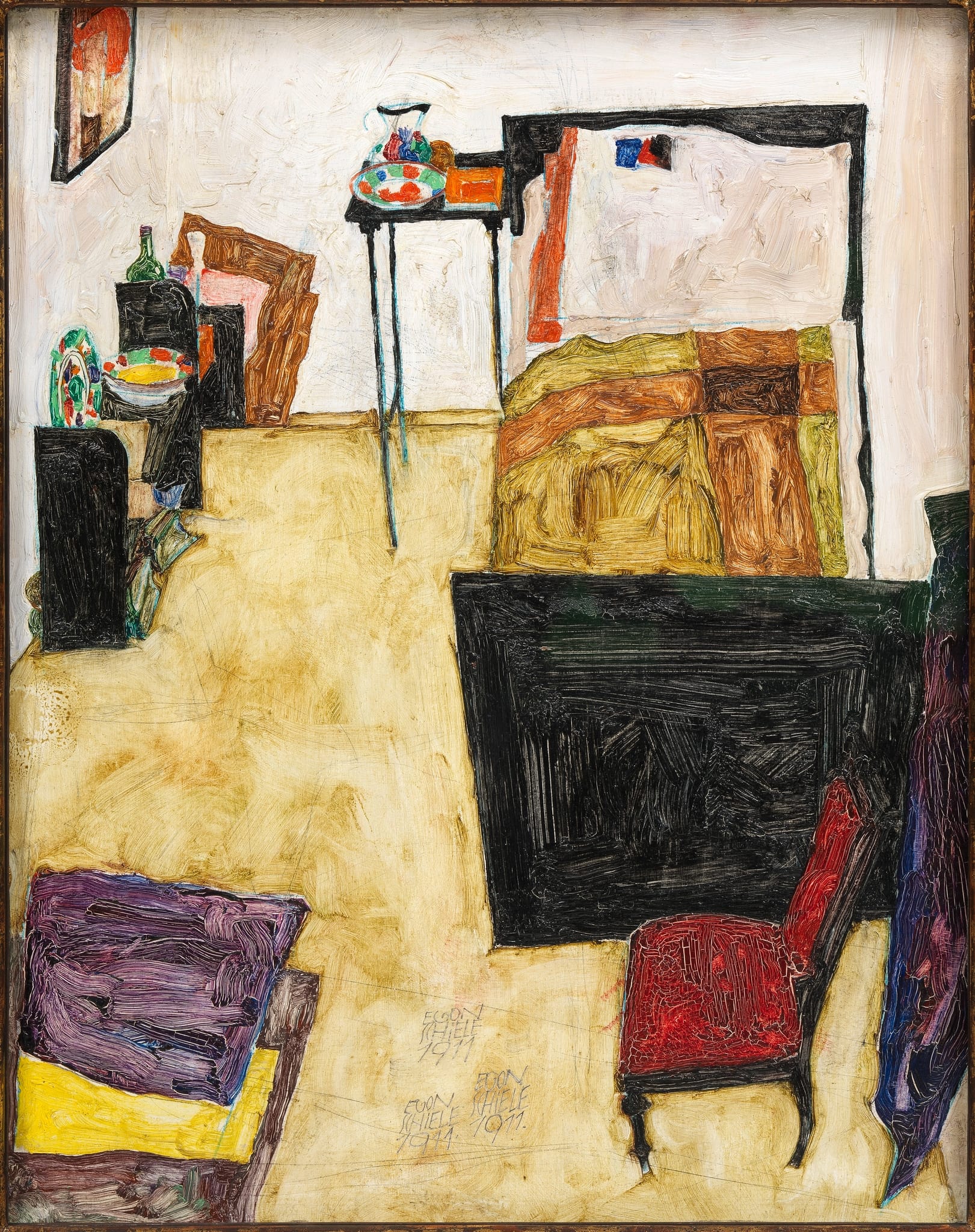 Mein Wohnzimmer (Das Zimmer des Künstlers in Neulengbach)