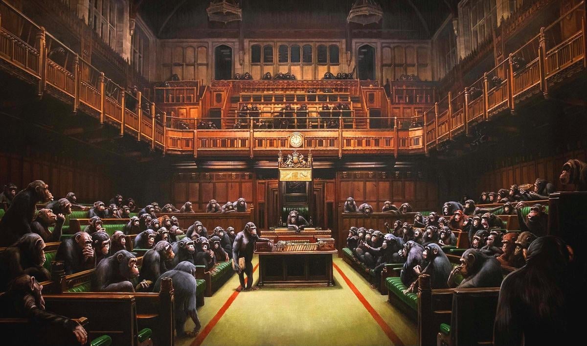 Devolved Parliament by Banksy