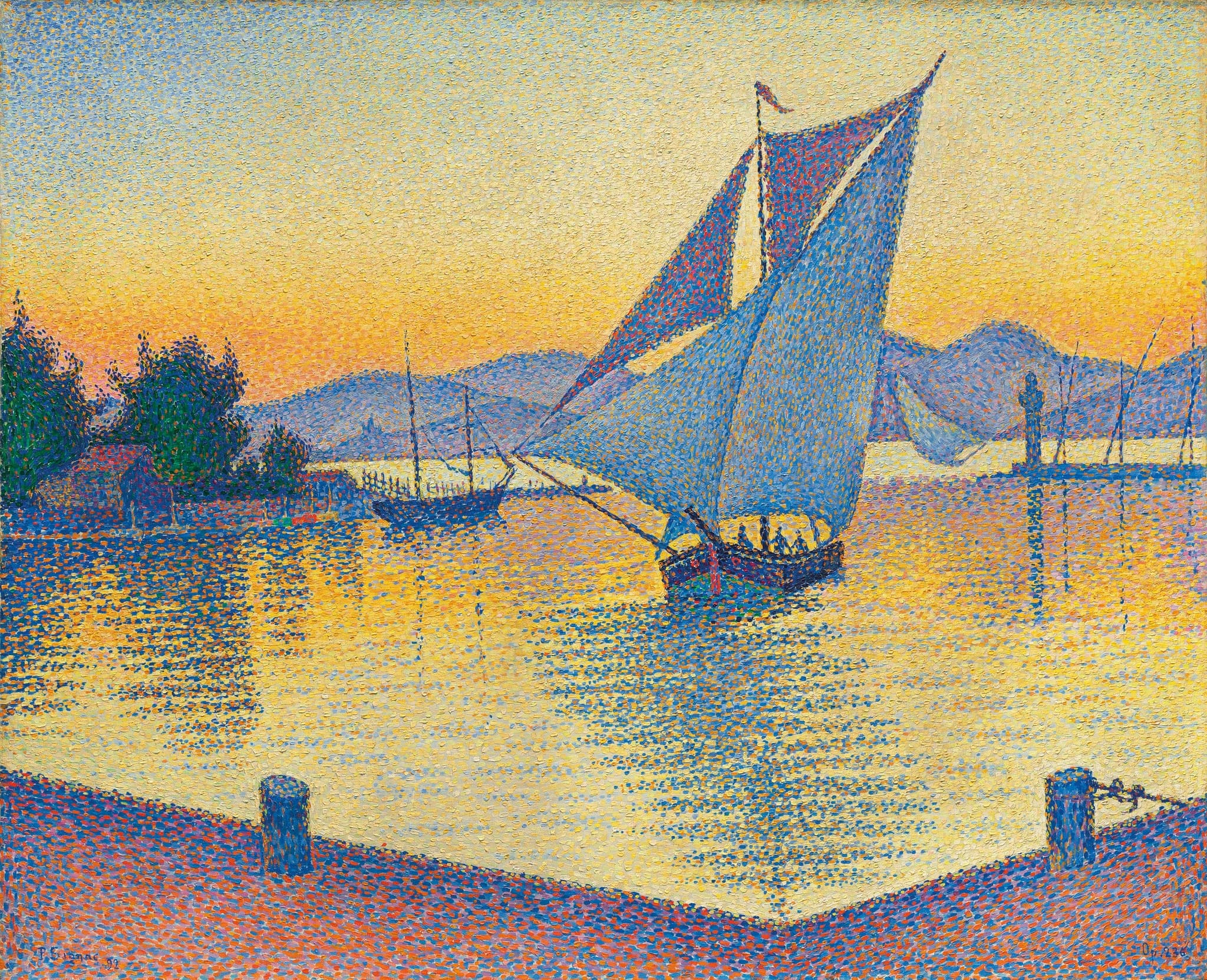 The Port at Sunset, Opus 236 (Saint‑Tropez)