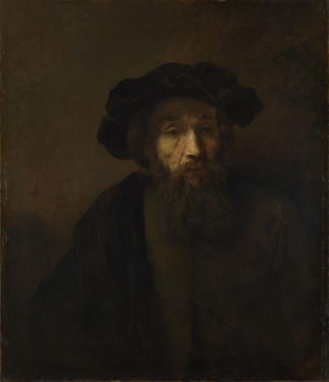A Bearded Man in a Cap by Rembrandt van Rijn