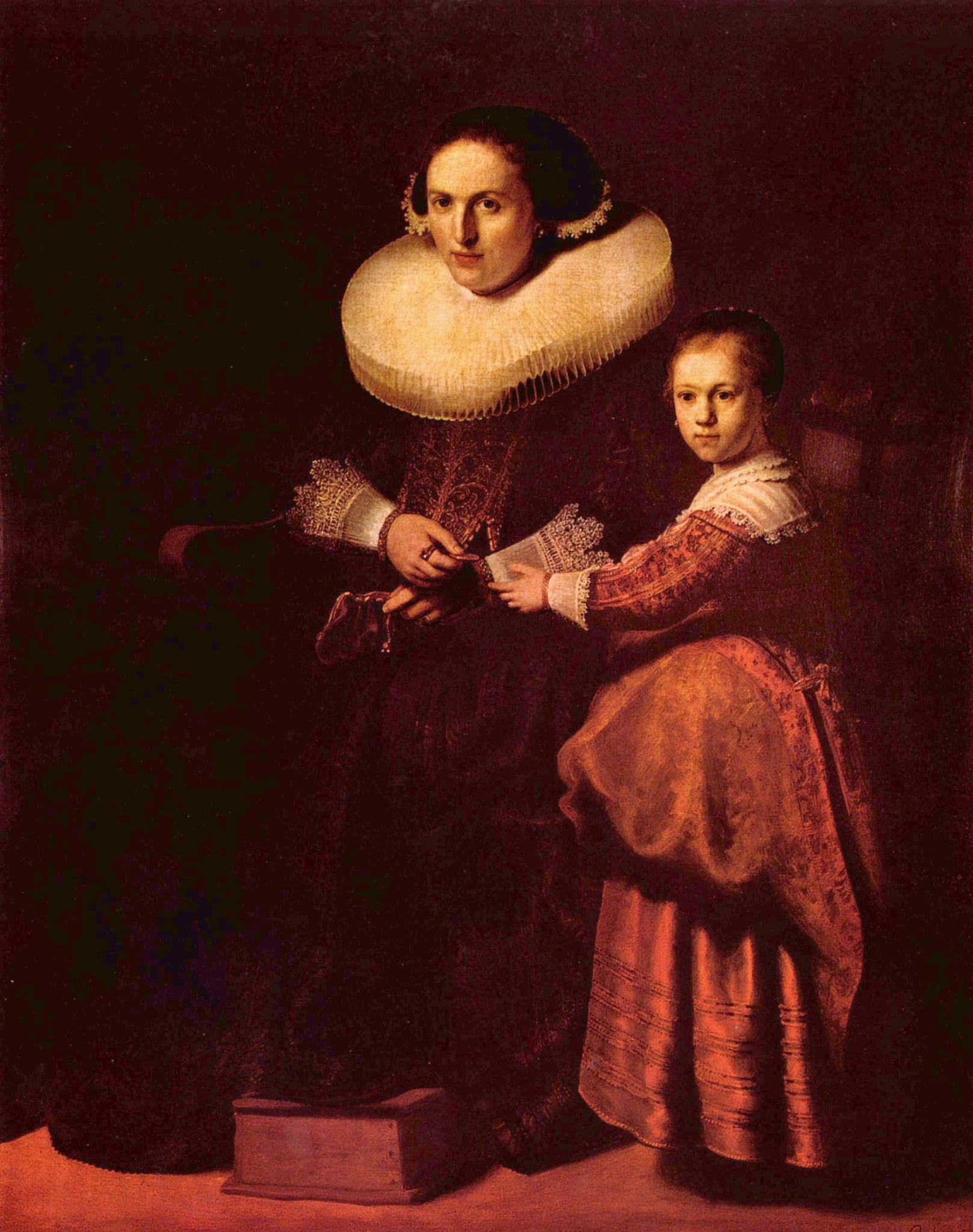 Portraits of Susanna van Collen and her Daughter Anna by Rembrandt van Rijn