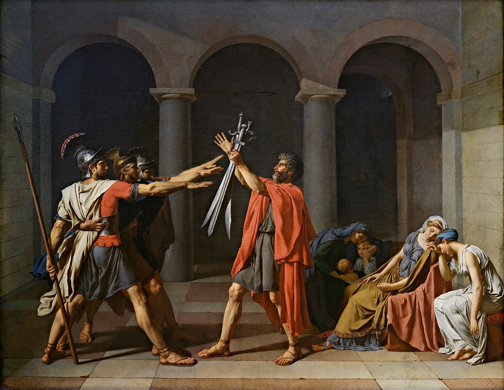 The Oath Of The Horatii By Jacques Louis David Meaning Importance the-oath-of-the-horatii-by-jacques-louis-david-meaning-importance